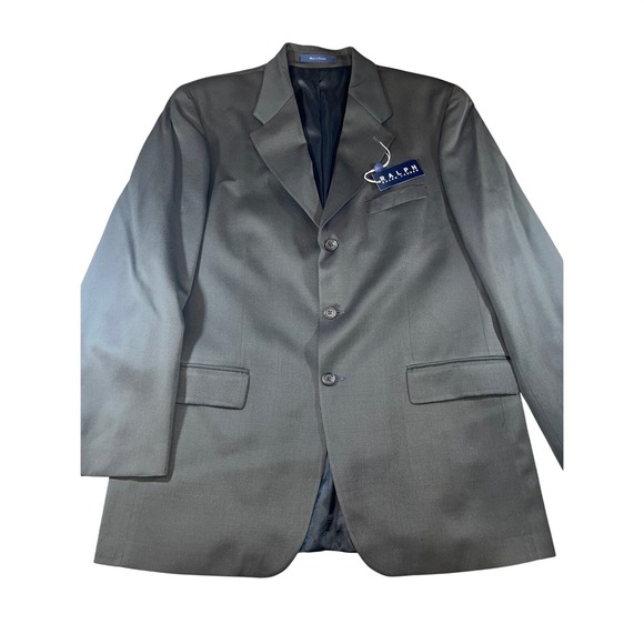 Ralph Lauren Men's Wool Blazer Jacket Gray 44T Suit Separate New NWT